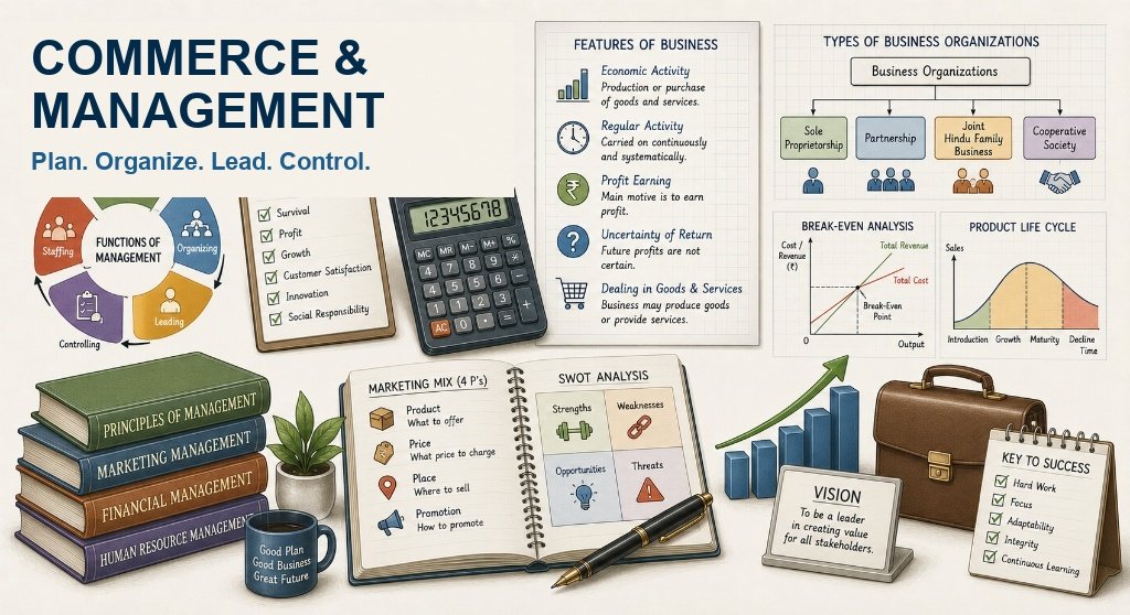 Organisation of Commerce and Management GSEB CBSE ICSE