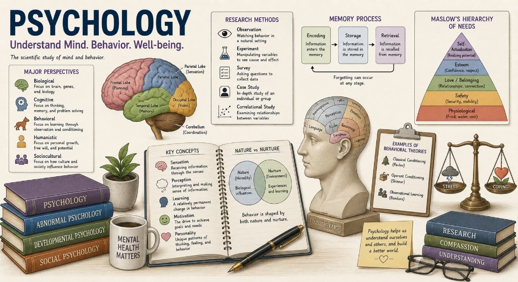 Psychology GSEB CBSE ICSE