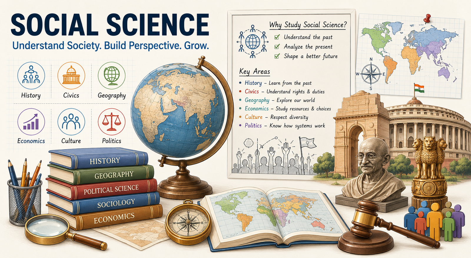 Social Science GSEB CBSE ICSE